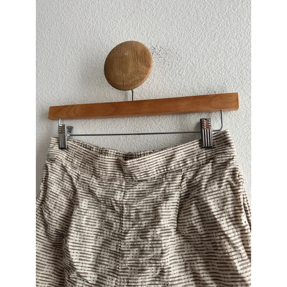 Madewell Linen Blend Pull On Jacquard Shorts Size Small - Picture 2 of 7